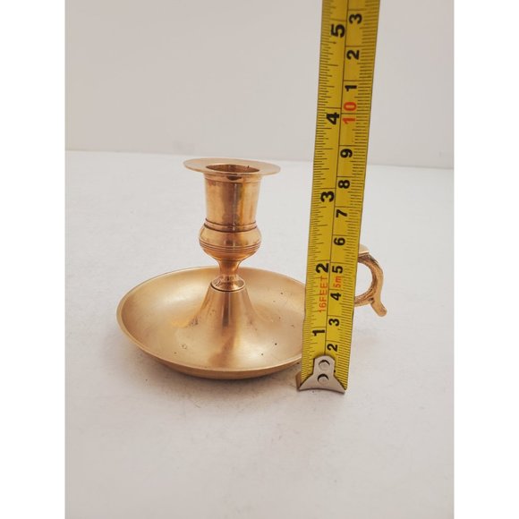 Vintage Brass Candle Holder - Brass Candlestick Holder - Brass Chamberst… - Picture 10 of 10